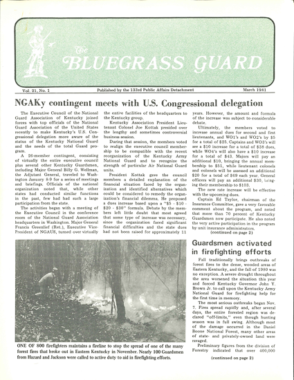 Bluegrass Guard, March 1981